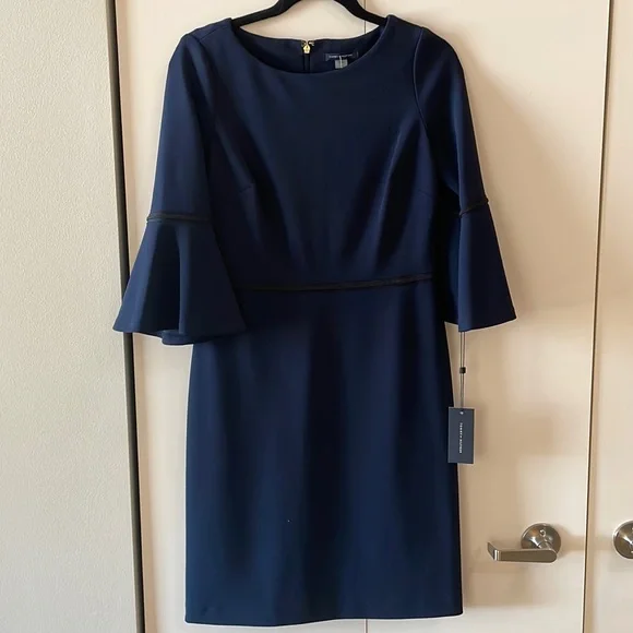 tommy hilfiger navy blue dress Monogrammed Baby Girl Dress